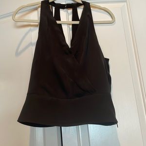 Maeve 100% silk black cammie. Size 4.